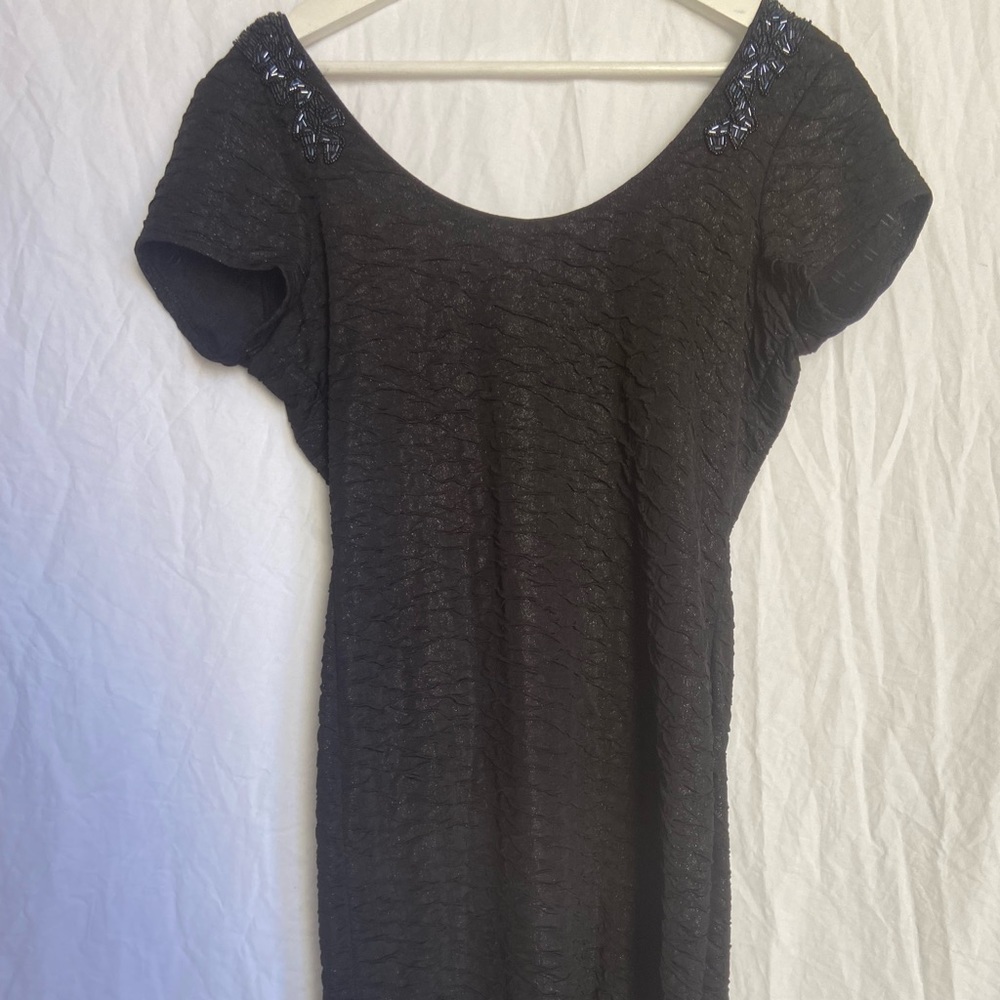 Free People Beaded Body Con Low Back Dress Small - Picture 4 of 14